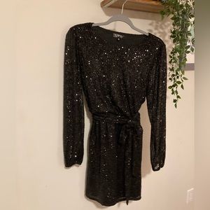 Crystal Sky Black Sequin Dress 🖤